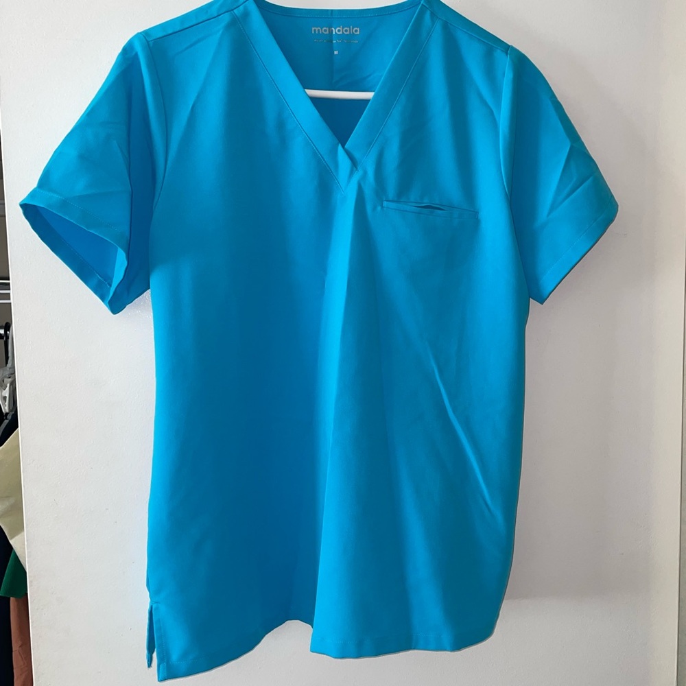 Mandala Scrub V-Neck  Top